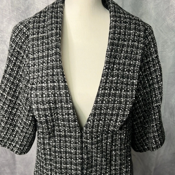 Apt. 9 Cropped Tweed Blazer Black, Grey and White - size Medium - Picture 2 of 14